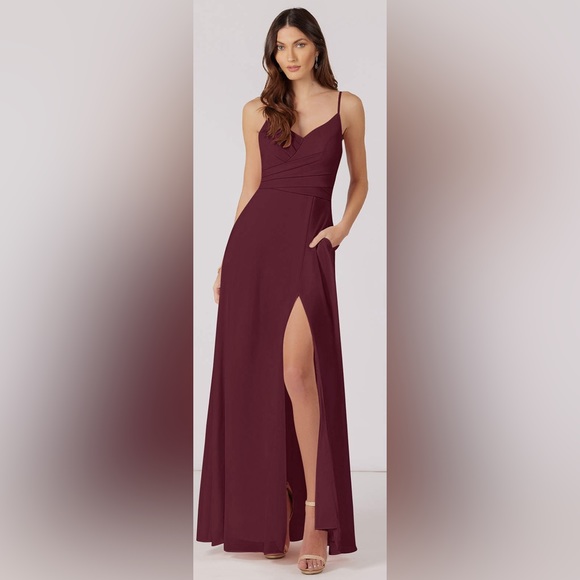 Azazie Dresses & Skirts - Azazie Citrina Cabernet